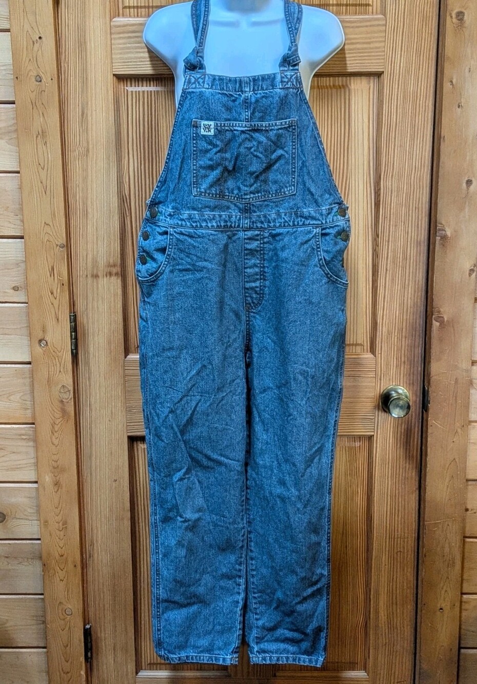 Lucy & Yak 14R Blue Denim Dungaree Overalls Pants Bib Organic Cotton Adjustable